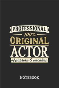 Professional Original Actor Notebook of Passion and Vocation