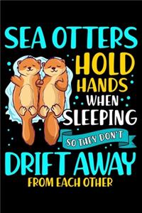 Sea Otters Hold Hands When Sleeping So They Don't Drift Away From Each Other