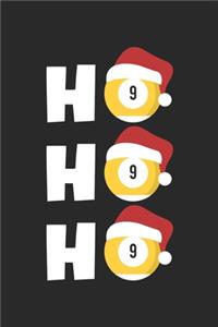 Billiards Notebook - Ho Ho Ho Journal - Billiards Player Diary