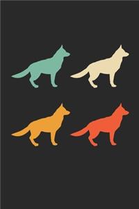 German Shepherd Notebook - Retro German Shepherd Journal - Vintage German Shepherd Diary