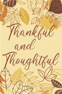Thankful and Thoughtful Notebook