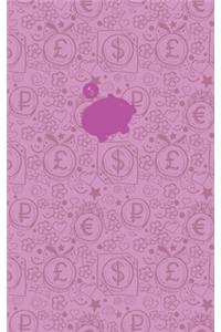 (Purple) Smart Piggy Monthly Household Budget Planner, 24 Months Expense Write-in Notebook.