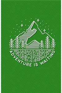 Adventure Is Waiting Journal Notebook - Blank Unlined Paper