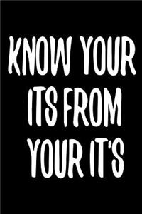 Know Your Its from Your It's