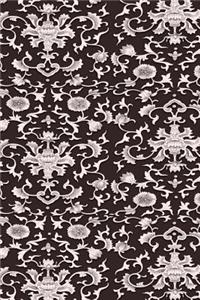 2019 Daily Planner Brown Asian Damask Design 384 Pages