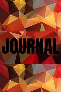 Polygonal Abstract Geometric Background Lined Writing Journal Vol. 16