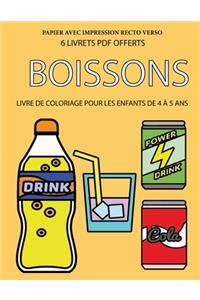 Livre de coloriage pour les enfants de 4 à 5 ans (Boissons)