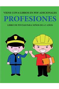 Libro de pintar para niños de 4-5 años. (Profesiones)