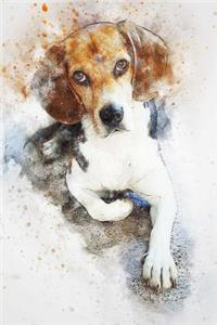 Painted Beagle Dog Journal