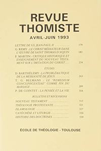 Revue Thomiste - 2/1993