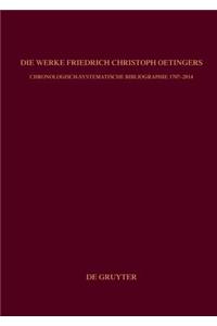 Die Werke Friedrich Christoph Oetingers
