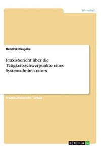 Praxisbericht über die Tätigkeitsschwerpunkte eines Systemadministrators