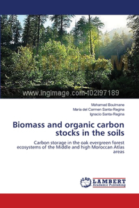 Biomass and organic carbon stocks in the soils