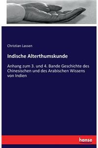 Indische Alterthumskunde