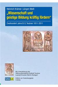 Wissenschaft und geistige Bildung kräftig fördern