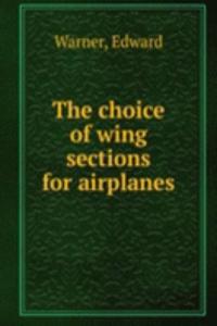 choice of wing sections for airplanes