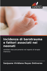 Incidenza di barotrauma e fattori associati nei neonati