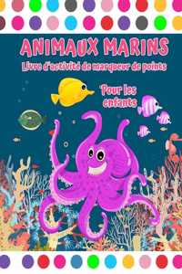 Livre d'activité marqueur de points de mer