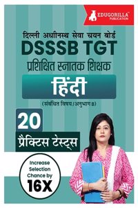 EduGorilla DSSSB TGT Hindi Book 2023 (Hindi Edition) - 8 Full Length Mock Tests and 10 Sectional Tests (1800 Solved Questions) with Free Access to Online Tests