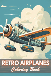 Retro Airplanes Coloring Book