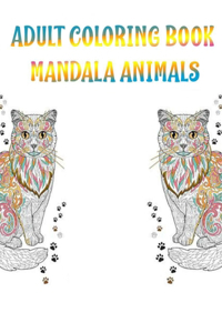 Adult Coloring Book Mandala Animals