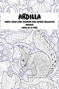 Libros únicos para colorear para adultos Relajación - Menos de 10 euro - Animales - Ardilla