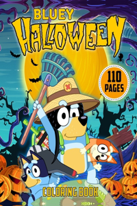 Bluey Halloween Coloring Book