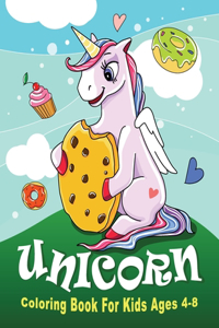 UNICORN Coloring Book For Kids Ages 4-8
