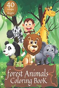 Forest Animals Coloring Book