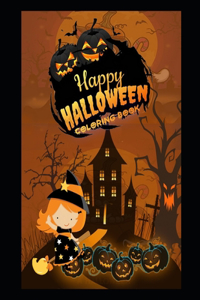 The happy halloween coloring book