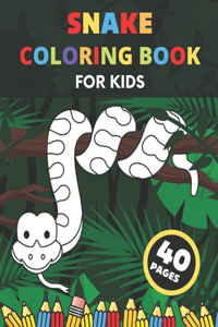 Snake Coloring Book For Kids