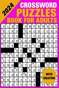 2024 Crossword Puzzles Book for Adults With Solution