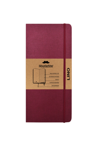 Moustachine Classic Linen Large Burgundy Dotted Hardcover