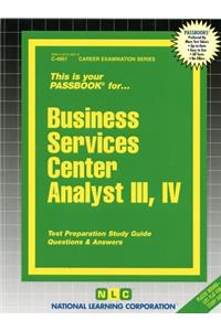 Business Services Center Analyst III, IV