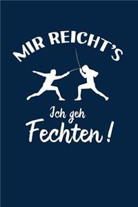 Fechter: Ich geh Fechten!: Notizbuch / Notizheft für Fechter-in Fechten A5 (6x9in) dotted Punktraster