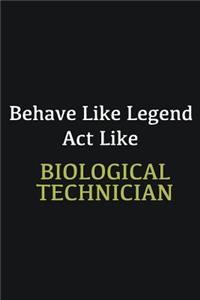 Behave like Legend Act Like Biological Technician