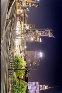 Downtown Warsaw, Poland at Night Journal