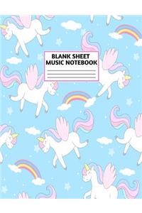 Blank Sheet Music Notebook