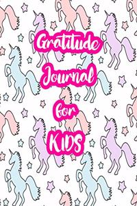 Gratitude Journal for Kids: 5-Minute Daily Diary of Positivity with Cute Unicorn Matte Cover Design Notebook Prompts to Write In Per Day - Perfect Gift for Girls, Boys, Teens, 