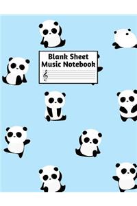 Blank Sheet Music Notebook
