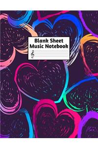 Blank Sheet Music Notebook