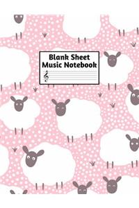 Blank Sheet Music Notebook