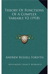 Theory of Functions of a Complex Variable V2 (1918)