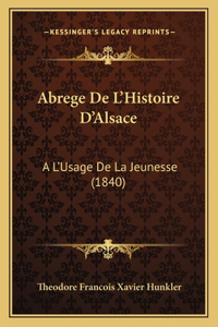 Abrege De L'Histoire D'Alsace