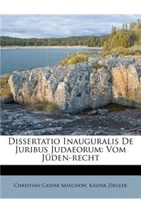 Dissertatio Inauguralis de Juribus Judaeorum