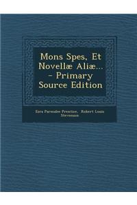 Mons Spes, Et Novellae Aliae...