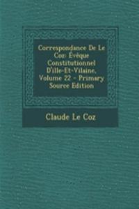 Correspondance de Le Coz