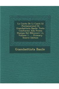 Lo Cunto De Li Cunti (il Pentamerone) Di Giambattista Basile