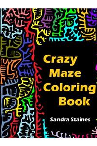 Crazy Maze Coloring Book