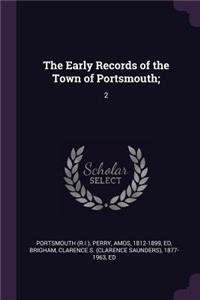 Early Records of the Town of Portsmouth;